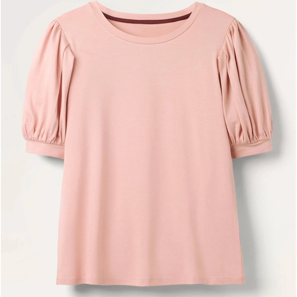 Boden Holly Puff Sleeve Jersey Top